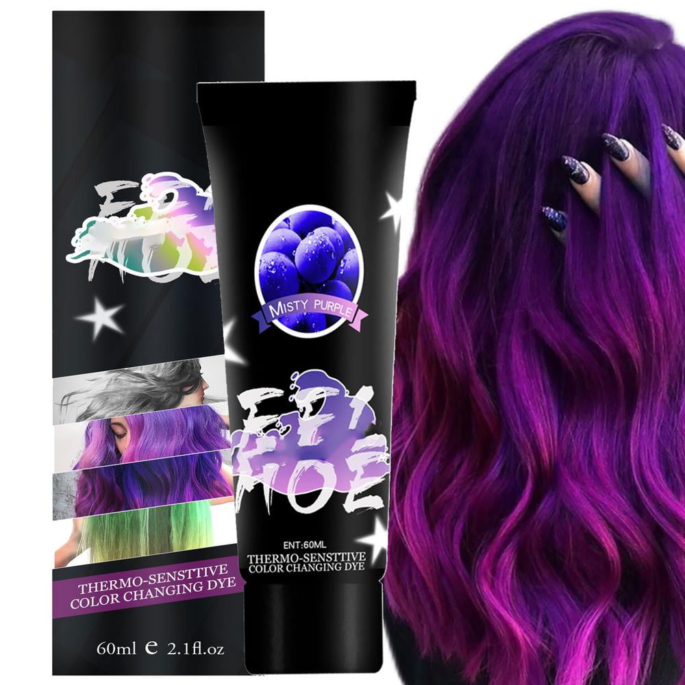 Ipretty Hairdye Gradient Hair Dye Color Change Hairdye Purple Pink/Greenish Yellow/Blue Pink/Black Silver Hair Dye Men Women Adult Thermochromic Color Changing Hair Dye 4 Gradient Colors nice Ipretty Hairdye Gradient Hair Dye Color Change Hairdye Purple Pink/Greenish Yellow/Blue Pink/Black Silver Hair Dye Men Women Adult Thermochromic Color Changing Hair Dye 4 Gradient Colors nice