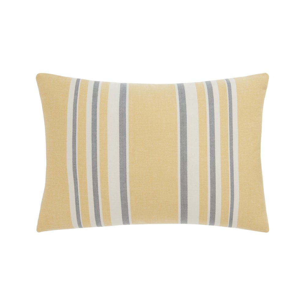 Gap Home Yarn Dyed Variegated Stripe Decorative Oblong Throw Pillow