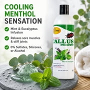 SPA REDI - Callus Remover for Feet Gel, Mint and Eucalyptus, 12 Oz - Professional Pedicure Foot Care - Removes Toughest Calluses in Seconds and Smooths Dry Cracked Heels