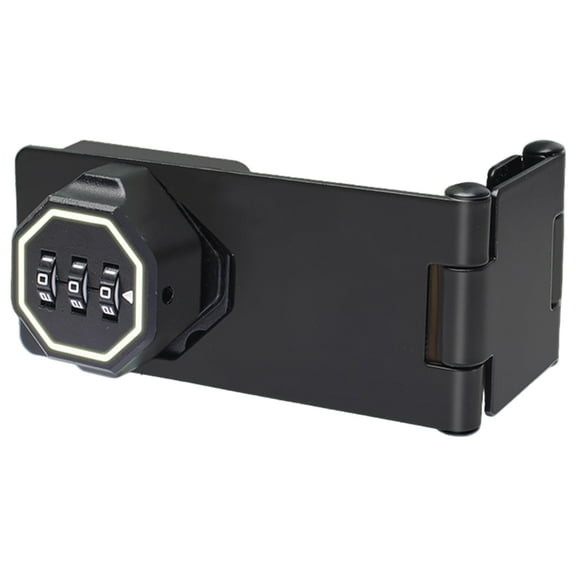 YIEMEEN Cabinet Keyless Lock 3-Digit Combination Lock Cabinet Password Hasp Lock for Small Door, Cabinets, Barn Door, Bathroom