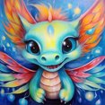 thumbnail image 1 of 5D DIY Taladro Diamante Pintura Dragón Kit Del 30x30cm, 1 of 9
