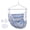 blue, gray, white, variant on Backyard Expressions Striped Hammock Chair Hanging Rope Swing Chair, Anti Slip Steel Spreader Bar