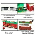 thumbnail image 5 of Fridja Classic Christmas Train Set with Lights Railway Tracks Sets Battery Operated Locomotive Engine Playset for Under The Tree Electronic Toys Gift for Kids, 5 of 9