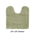 thumbnail image 3 of Better Trends 20" x 20" U-Shape Toilet Rug, 100% Cotton Soft Reversible Tufted Bathroom Rug, Contour Mat, Water Absorbent, Machine Washable, Toilet Base Rug (Sage) Edge Collection, 3 of 4