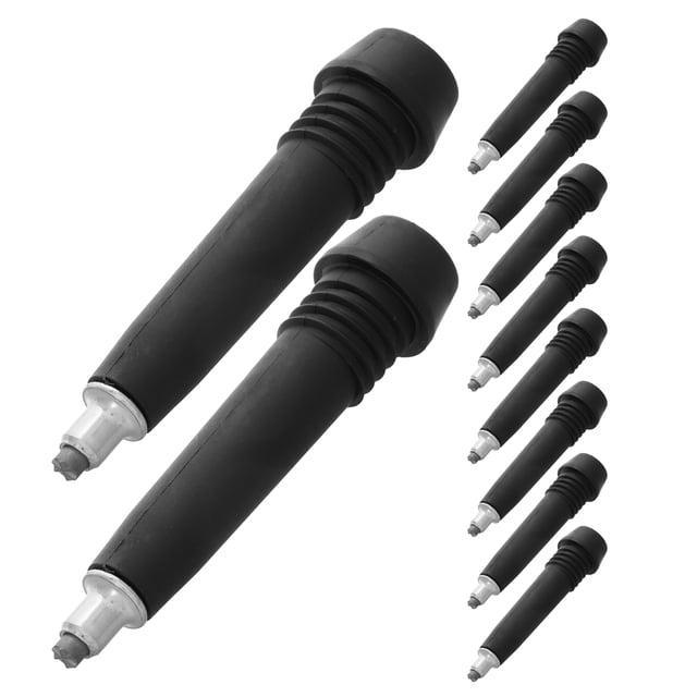 BESTYASH 10Ud Puntas De Tungsteno Para Bastones De Senderismo Con Mejor Agarre Negro