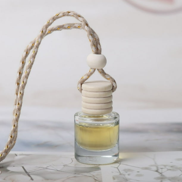 Ambientador colgante y difusor de aceite para automóvil, difusor de aromaterapia, mini botella de vidrio, difusor de fragancia colgante para 10 ml de fragancia