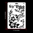 thumbnail image 2 of tredstone Drawing Template Plastic Ruler Stencil DIY Painting Board Hollow Album Decor, No.10, 2 of 7
