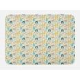 thumbnail image 1 of Jungle Cartoon Bath Mat, Funny Pattern with Animal Flowers Stars and Spots, Plush Bathroom Decor Mat with Non Slip Backing, 29.5" X 17.5", Cream Multicolor, by Ambesonne, 1 of 2