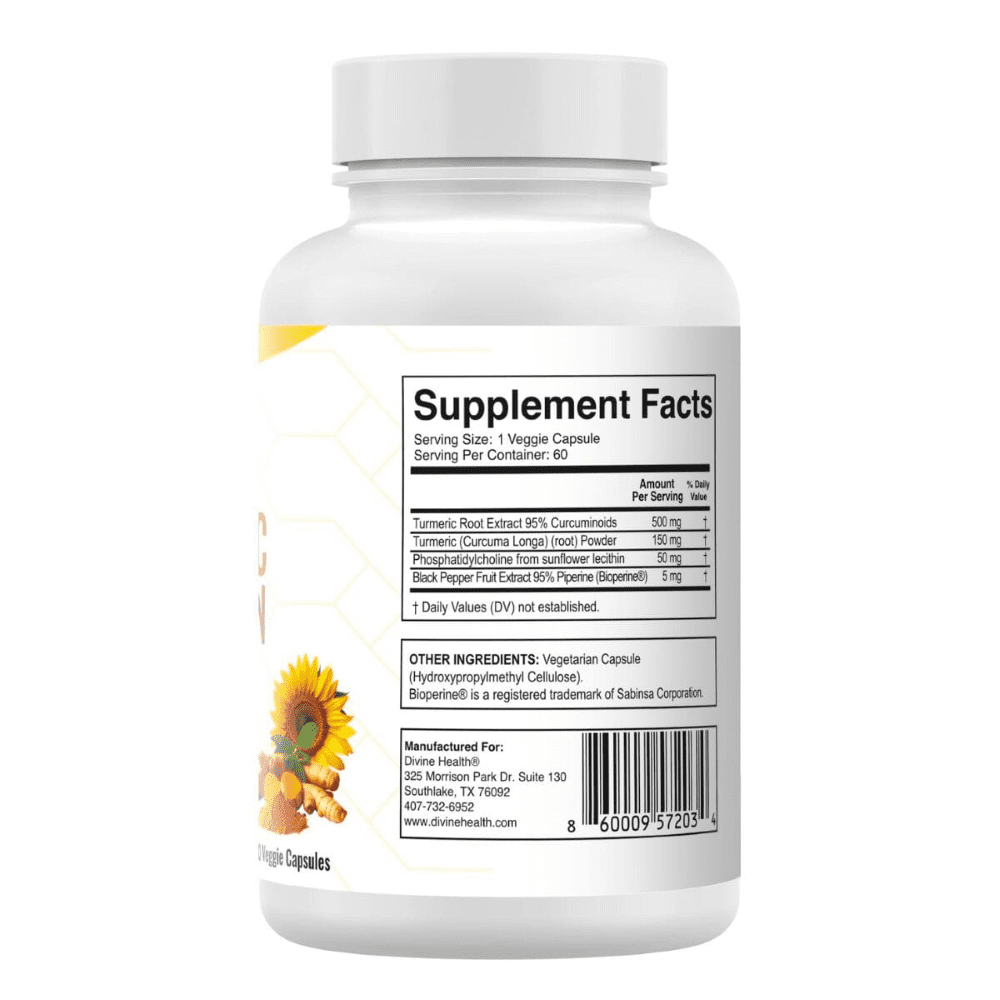 High Potency Turmeric Curcumin with Bioperine