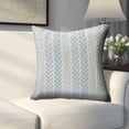 thumbnail image 5 of Ox Bay Spa Blue Chevron 0 Square 4 Piece Pillow Feather Filled Set, 5 of 9
