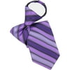 Men's Pack Stripe Zip Necktie, Purple