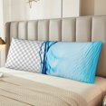 thumbnail image 2 of Saiise Crystal Clear Water Splash Print Pillow Cover - Super Soft Microfiber 20x54 Body Pillow Case - Envelope Closure, Wrinkle, Stain Resistant Body Pillow Cover, 2 of 7