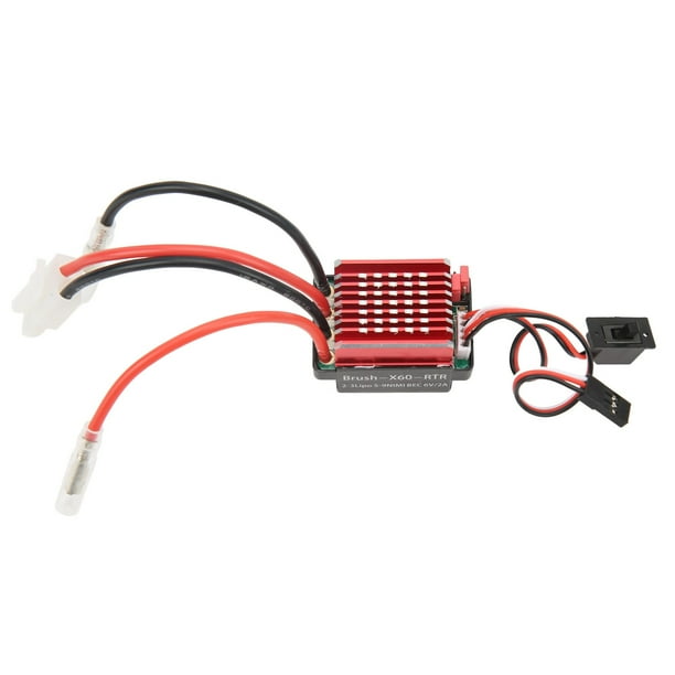 RA Cepillado ESC,RC 60A Cepillado ESC RC Coche Un Cepillado ESC RC Controlador de Velocidad Eléctrico Artesanía Excepcional