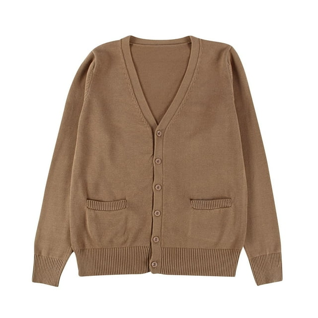 Timegard Cardigan for Women V Neck Button down Long Sleeve Knit Solid Color Casual Comfy Cardigan