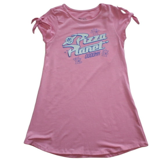 Toy Story Pizza Planet Toddler Girl's Pink Soft Dress (5T)