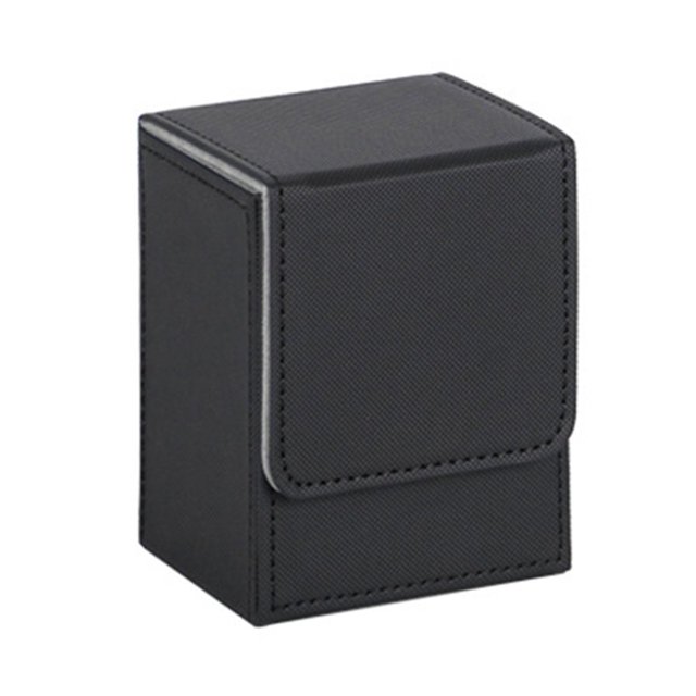 AMERTEER Faux Leather Card Storage Box Magnetic Multifunction TCG Trading Game Card Holder Organizer Large Capacity Sports Playing Card Case