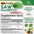 thumbnail image 3 of Saw Palmetto for Men - 3X Strength Prostate Health Supplements for Men's Health Support - with Stinging Nettle and Pumpkin Seed Extract - Prostate Urinary & Hair Health Support - 60 Capsules, 3 of 10