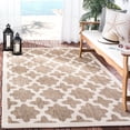 thumbnail image 3 of SAFAVIEH Courtyard Amanda Geometric Indoor/Outdoor Area Rug, 5'3" x 7'7", Brown/Bone, 3 of 13