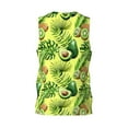 thumbnail image 2 of Rocae Kiwi and Avocado for Men's Basketball Jersey Lightweight and Breathable Athletic Tank Top,Quick-Drying Sports Jersey 3X-Large, 2 of 9