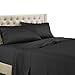 thumbnail image 3 of Royal Tradition Solid 600 Thread Count, 100-Percent Cotton Queen Bed Sheets (Black) Breathable, Deep Pocket, 4 Piece Sheet Set, 3 of 4