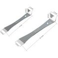 thumbnail image 2 of Stainless Steel Pry Bar Set, 4 PCS Stainless Steel Flat Bar Crowbar, Small Pry Bar, 17CM Mini Crow Bar 25.5CM Pry Tool, Molding, Scrape, Nail, Baseboard Trim Puller, & Prop Bottle Opener, 2 of 4