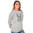 thumbnail image 4 of Forever Trendy Optimistic Cool Women's Long Sleeve T Shirt Brisco Brands M, 4 of 5