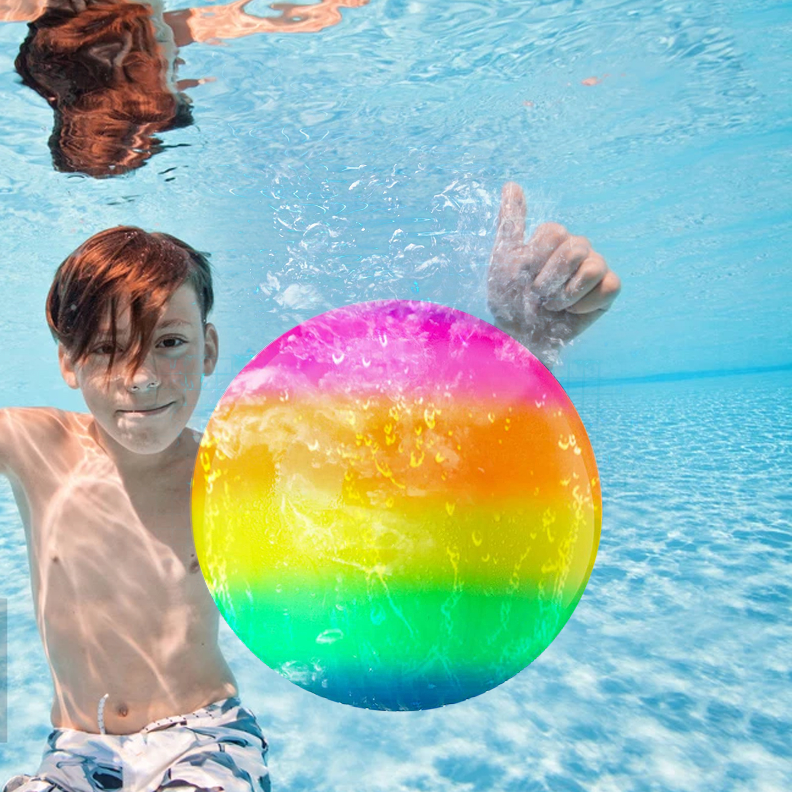Hiboom Diving Ball Interactive Colorful Smooth Surface Rainbow