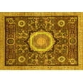 thumbnail image 1 of Ahgly Company Machine Washable Indoor Rectangle Abstract Yellow Modern Area Rugs, 5' x 8', 1 of 4