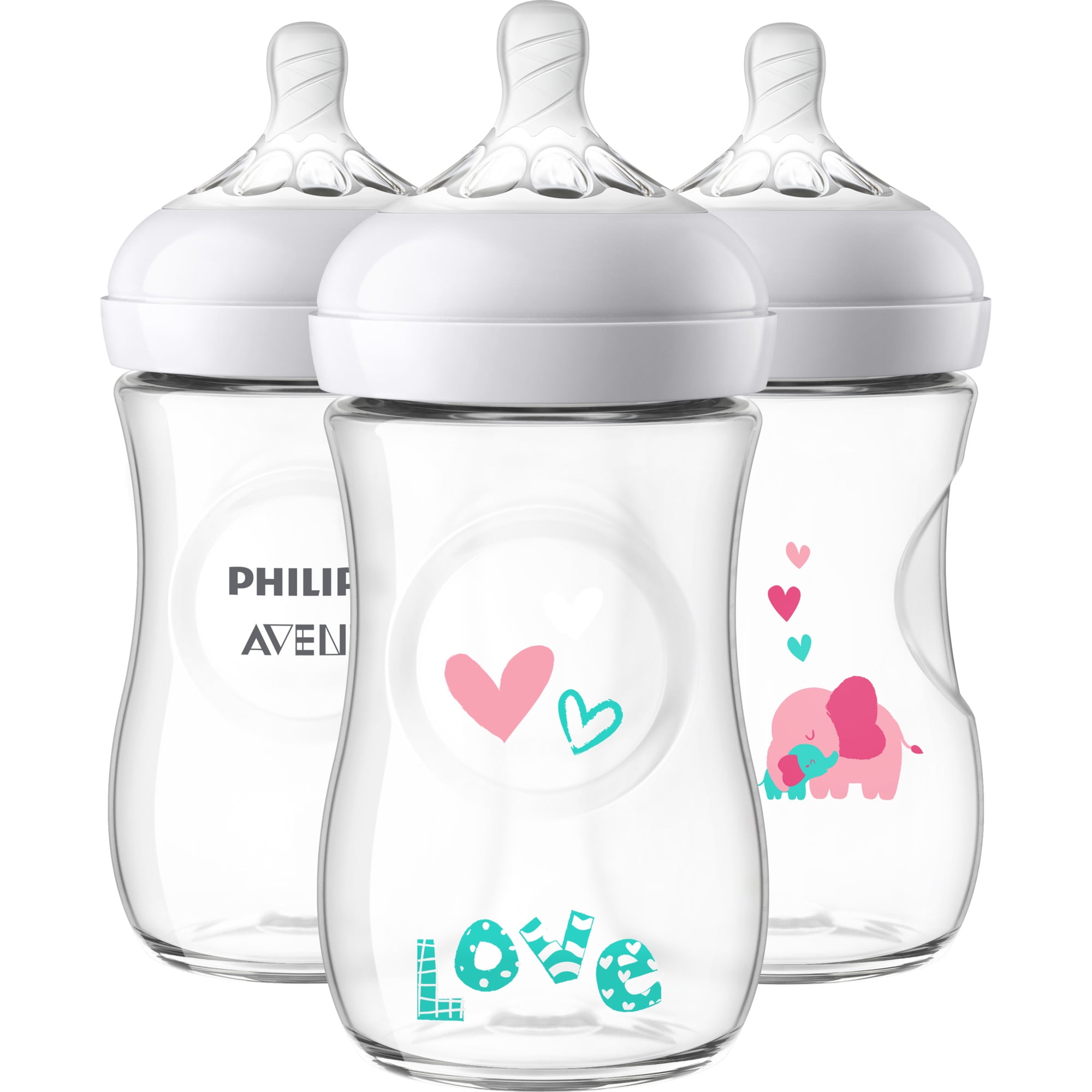 avent bottles with design