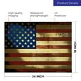 thumbnail image 3 of American Flag Sign, Vintage Rustic Wall Decor, 18x24 Corrugated Plastic, 3 of 7