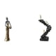 thumbnail image 1 of Elegante escultura de resina de una pensadora tribal, figura femenina africana, arte abstracto, decoración para el hogar, hoteles, estanterías, ,, 1 of 8