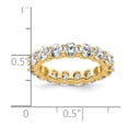 thumbnail image 4 of 14k Polished Size 5 Shared Prong 3 carat Diamond Complete Eternity Band, 4 of 5