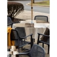 thumbnail image 6 of Square Outdoor Tablecloth with Umbrella Hole Black Brown Abstract Outside Table Cloth Waterproof Patio Table Cover Oil Painting Color Blocks Zipper Tablecloths for Picnic Party Camping 54x54 Inch, 6 of 8