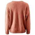 thumbnail image 5 of Solid Color Oversized V Neck Casual Versatile Knitted Pullover Sweater Soft Comfortable Everyday Wear For Fall Winter Fashion, 5 of 5