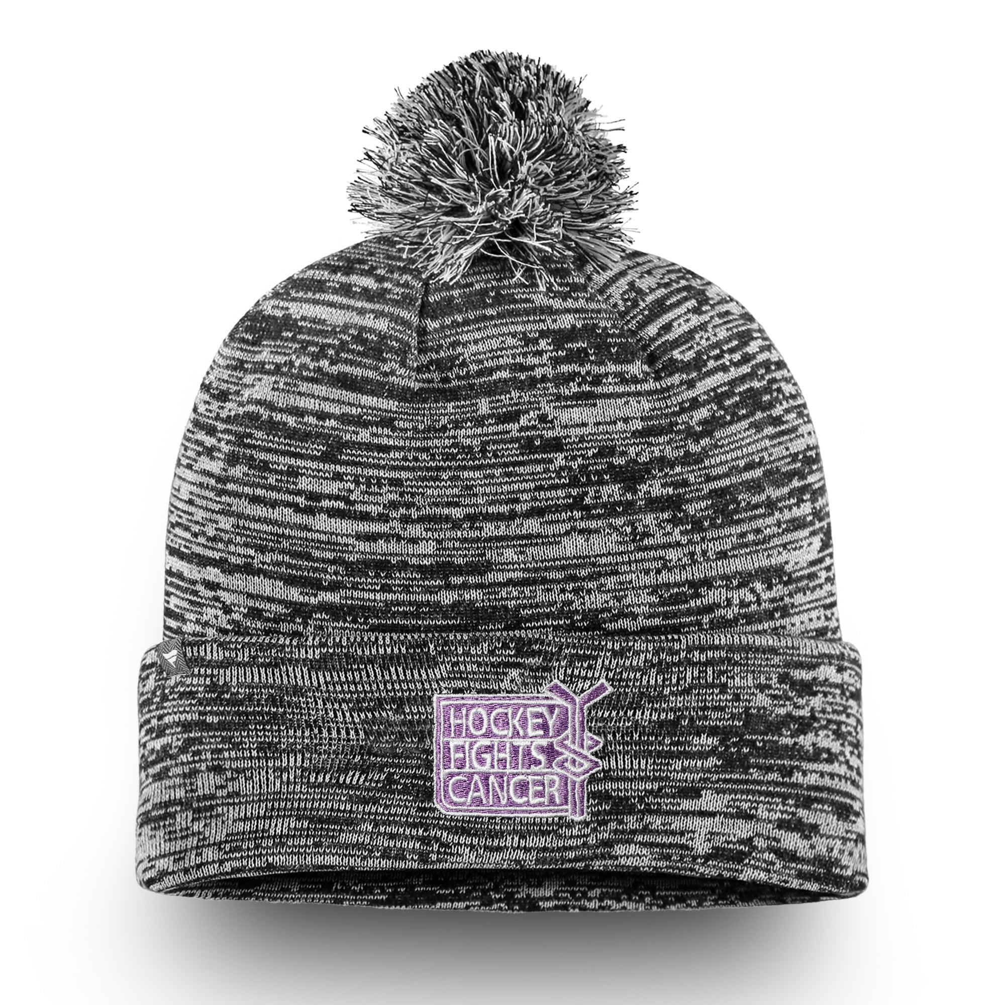 Hockey Fights Cancer Cuffed Knit Hat 