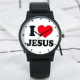 thumbnail image 6 of I Love Jesus Red Heart Christian Faith Religious Watch W-117-JC, 6 of 7