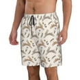 thumbnail image 2 of Naloa Retro Rabbit Men's Beach Shorts, Surfing shorts, Swim trunks, Quick Dry Swim Trunks for Surfing Beach Fun - Large, 2 of 9