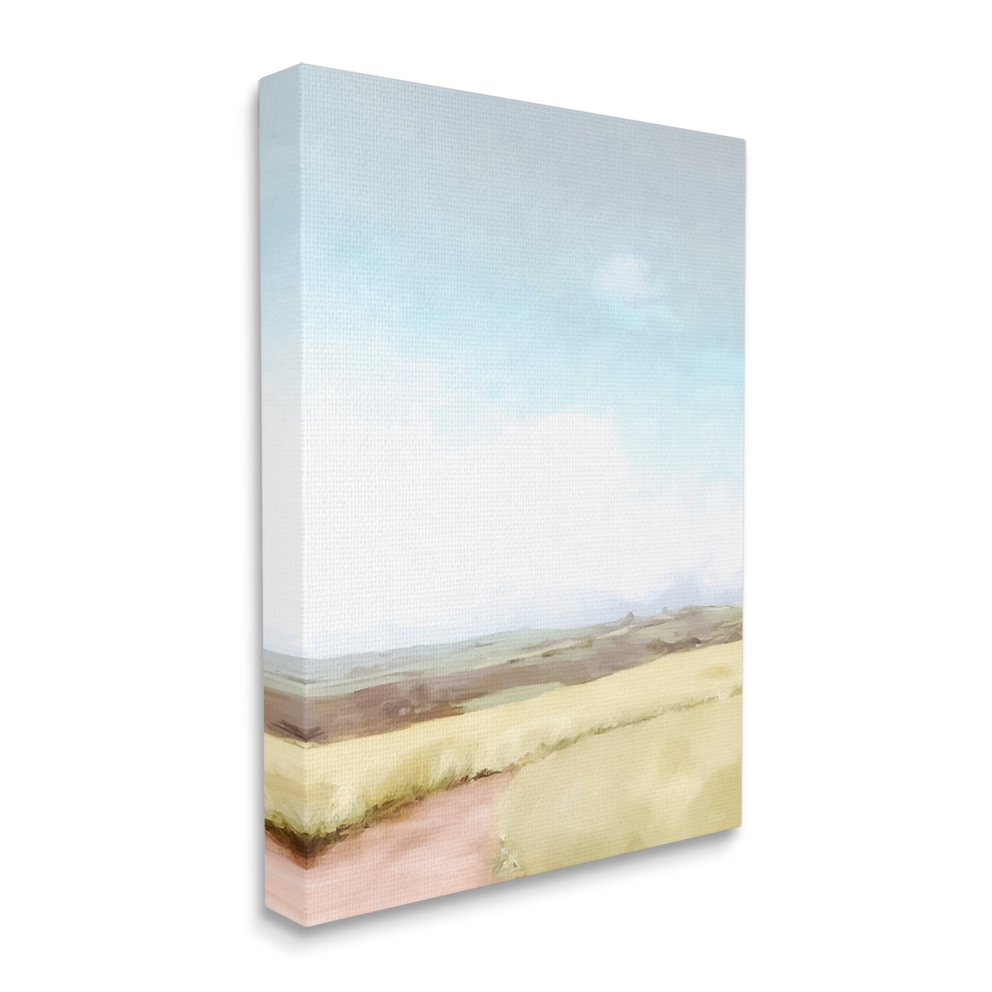 Stupell Industries Country Field Trail Nature Painting Gallery Wrapped Canvas Print Wall Art, 36 x 48