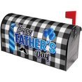 thumbnail image 2 of Father''s Day Mailbox Covers, Buffalo Plaid Outdoor Magnetic Mailbox Cover, Best Dad Ever 25.5x21 in Black Mail Box Covers for Yard Garden Outdoor Decor, 2 of 5