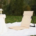 thumbnail image 3 of Portable Beach Mat Lounger Chair Adjustable Reclining Back Beach Lounger for Sunbathing Camping Beach, 3 of 5