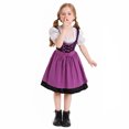 thumbnail image 5 of Kiijoy Girls Short Sleeve Oktoberfest Dress & Apron Role Play 2Pcs Dress Outfit, 5 of 7