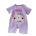 thumbnail image 3 of BXSRUTA Baby Boy Girl Romper Summer Clothing Newborn Baby Cotton Short Sleeve Thin Crawling Suit Baby Onesie Ha Clothes Baby Clothes, 3M, 3 of 6