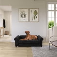 thumbnail image 3 of Ollie & Hutch Felix Pet Sofa, Large Size Pet Bed, Black Velvet, 3 of 17