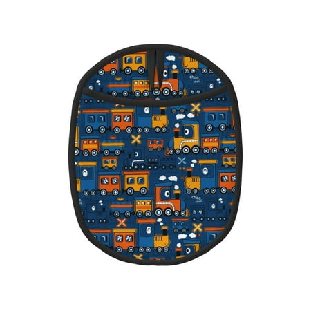 

Lukts Funny Steam Train Print Silicone Pot Mat Mitten With Hanging Loop Heat Resistant Oven Mitts Non-Slip Bbq Baking Smoking Potholders