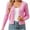Hot Pink, variant on Lenpel Women's Cropped Cardigan Sweaters Lightweight V Neck Long Sleeve Scalloped Trim Button down Sweater Tops Casual Knit Cardigans(White,X-Large)