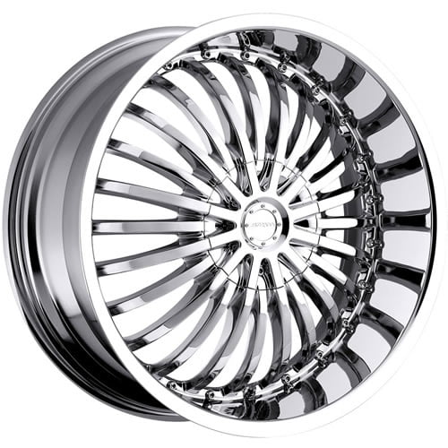 STRADA SPINA Custom Wheel - 20x8, 40 Offset, 5x114.3 Bolt Pattern, 74.1mm Hub - Chrome Rim