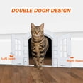 thumbnail image 4 of Puerta para Gatos de Diseño Francés, Fácil de Instalar, Doble Oscilación, Adecuada para Gatos y Perros, Material Duradero, Puerta Interior para Gatos Con Plástico+ABS, 4 of 7