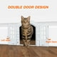 thumbnail image 4 of Puerta Interior Para Gatos: Trampilla para Gatos Con Diseño de Puerta Abatible Doble, Puerta Francesa de Portal Segura Para Perros y Gatos Pequeños, Montada en, 4 of 7