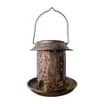thumbnail image 1 of Solar Powered Metal Hanging Bird Feeder with Garden Light for Courtyard Terrace and Decoration, 1 of 9