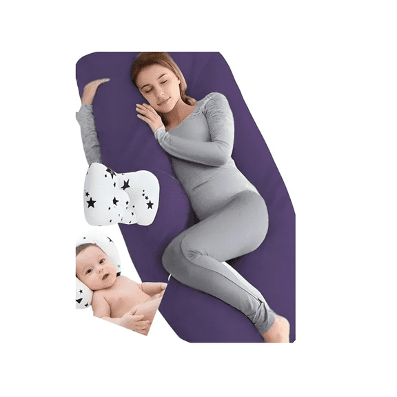 Almohada Para Embarazo Y Lactancia Jumbo + Microgel Xtellar azul
